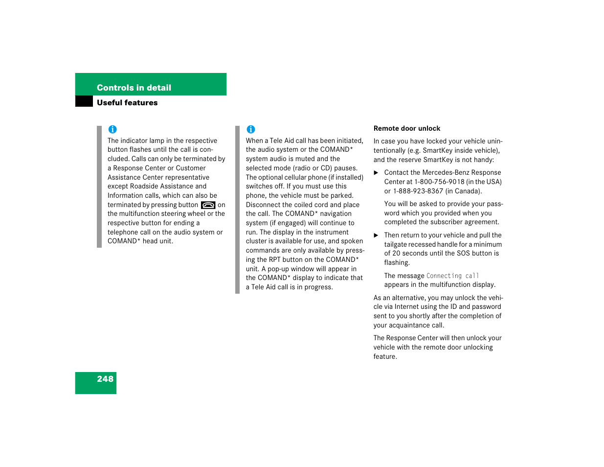 Mercedes-Benz 2005 C 240 4MATIC User Manual | Page 250 / 426