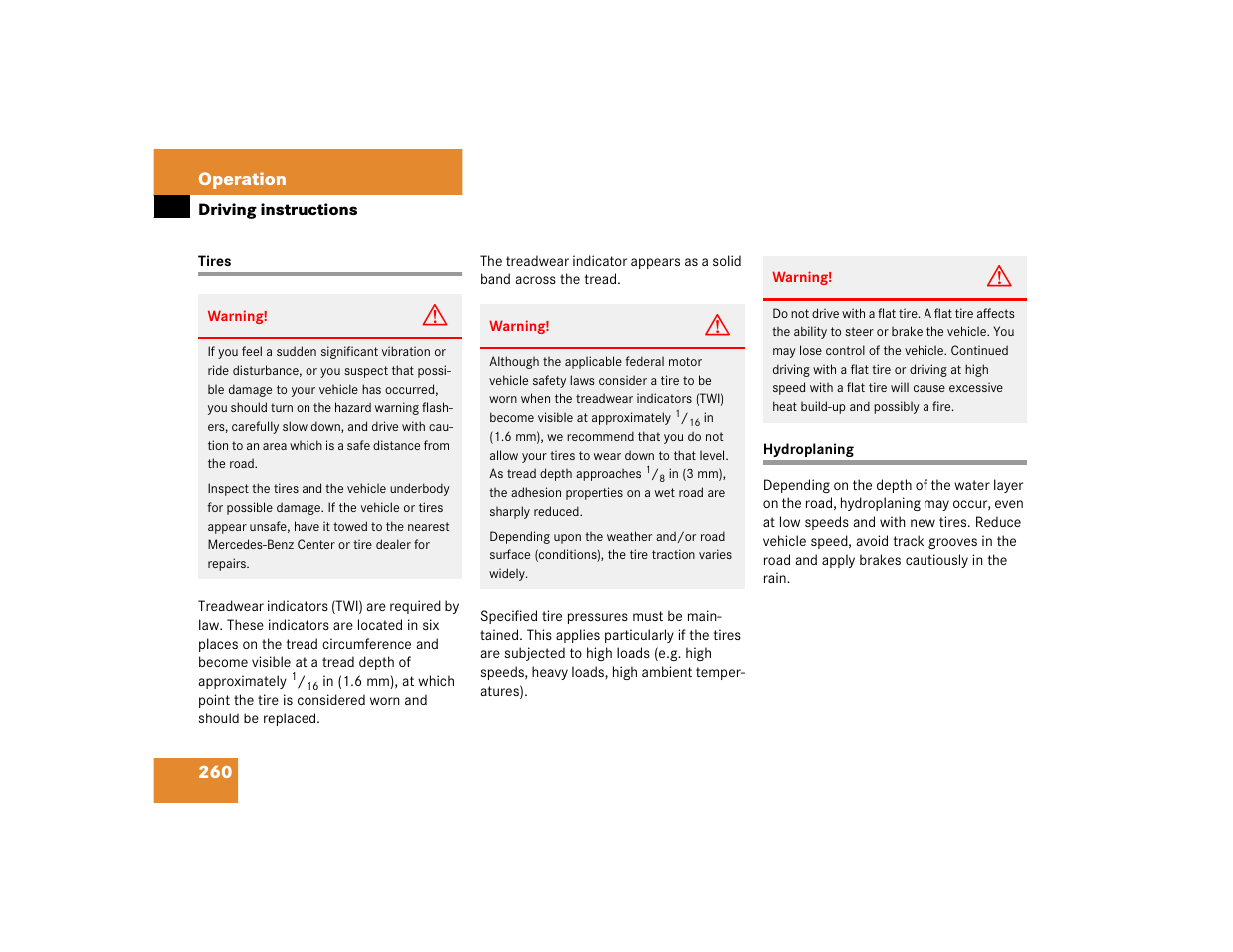 Mercedes-Benz 2005 C 240 4MATIC User Manual | Page 262 / 426