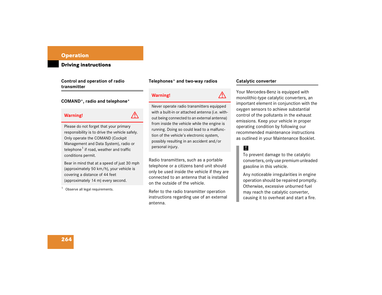 Mercedes-Benz 2005 C 240 4MATIC User Manual | Page 266 / 426