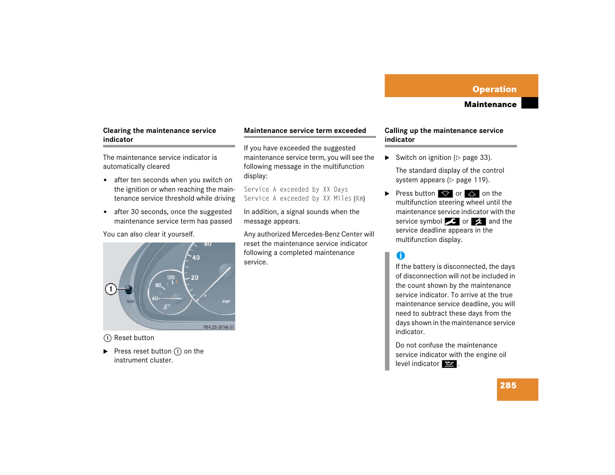 Mercedes-Benz 2005 C 240 4MATIC User Manual | Page 287 / 426