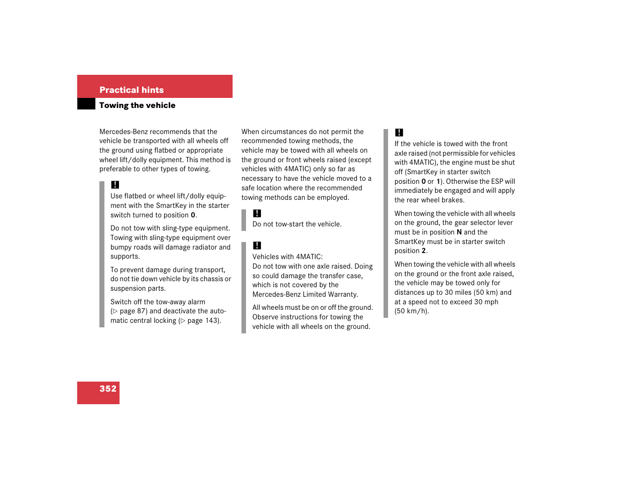 Mercedes-Benz 2005 C 240 4MATIC User Manual | Page 354 / 426
