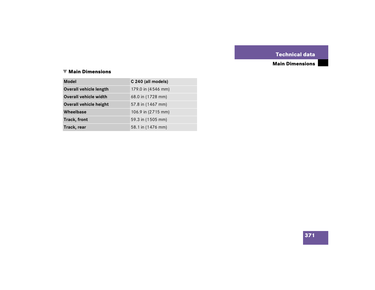 Mercedes-Benz 2005 C 240 4MATIC User Manual | Page 373 / 426