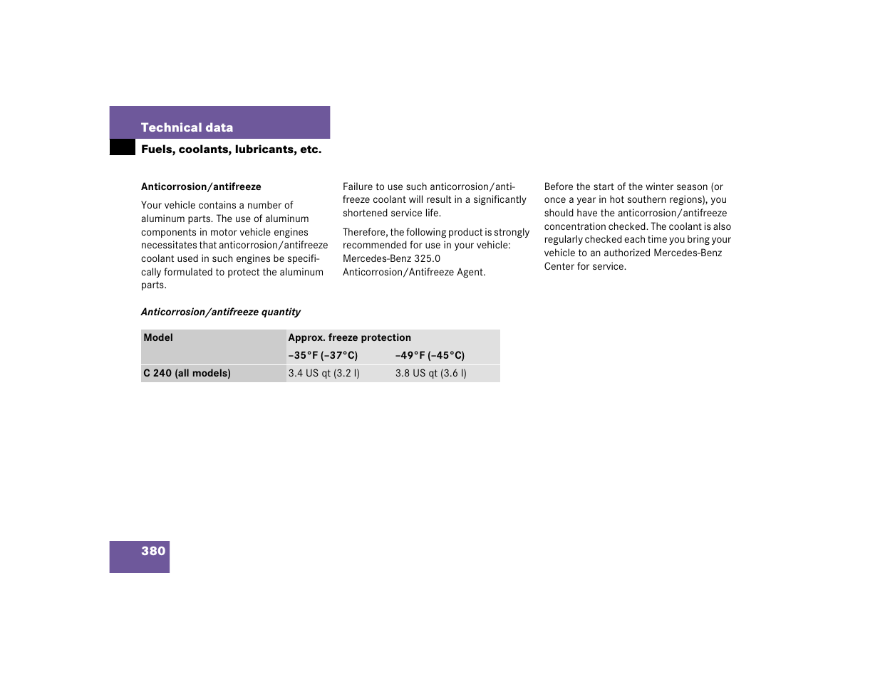 Mercedes-Benz 2005 C 240 4MATIC User Manual | Page 382 / 426
