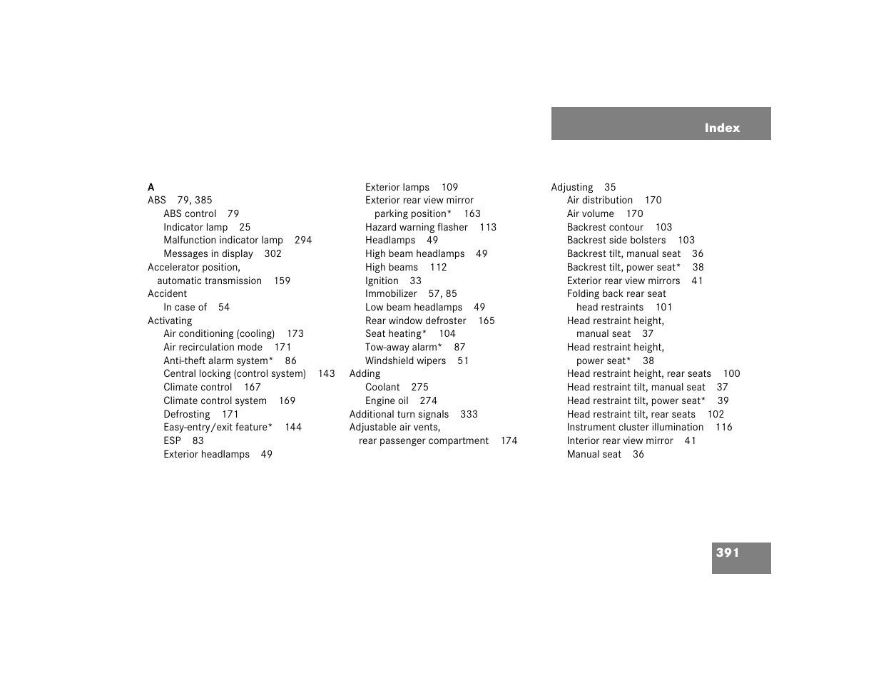 Mercedes-Benz 2005 C 240 4MATIC User Manual | Page 393 / 426