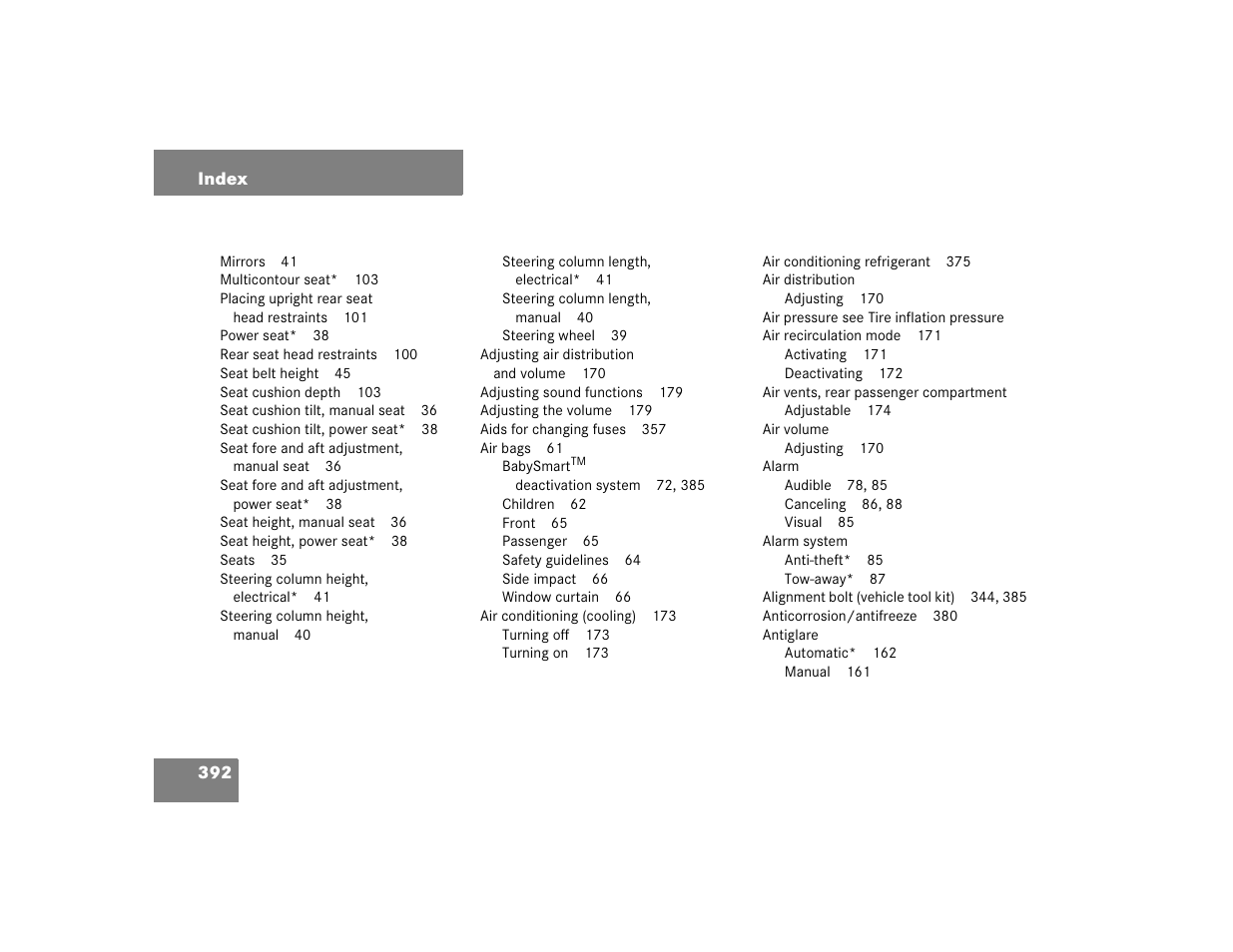 Mercedes-Benz 2005 C 240 4MATIC User Manual | Page 394 / 426