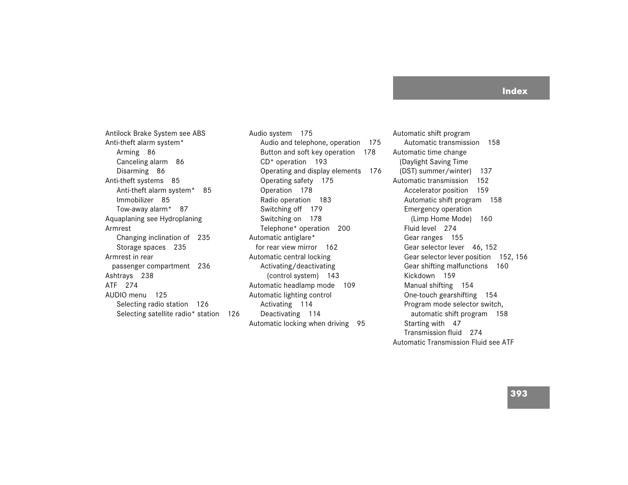 Mercedes-Benz 2005 C 240 4MATIC User Manual | Page 395 / 426