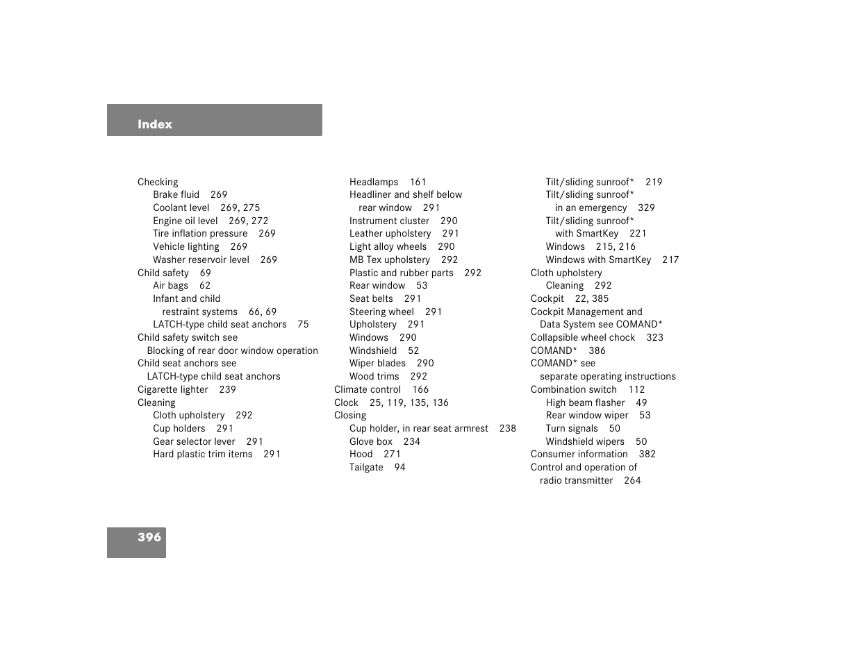 Mercedes-Benz 2005 C 240 4MATIC User Manual | Page 398 / 426