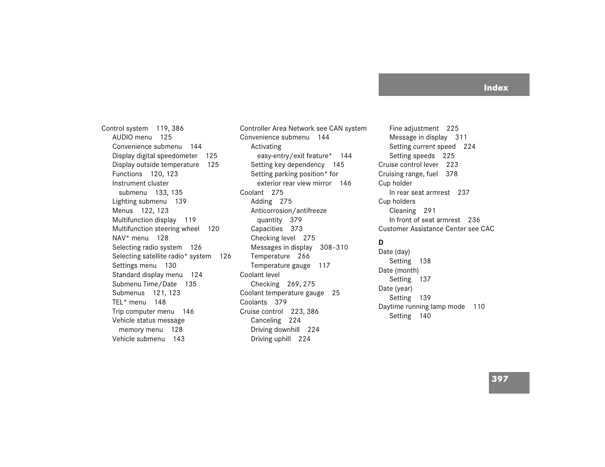 Mercedes-Benz 2005 C 240 4MATIC User Manual | Page 399 / 426