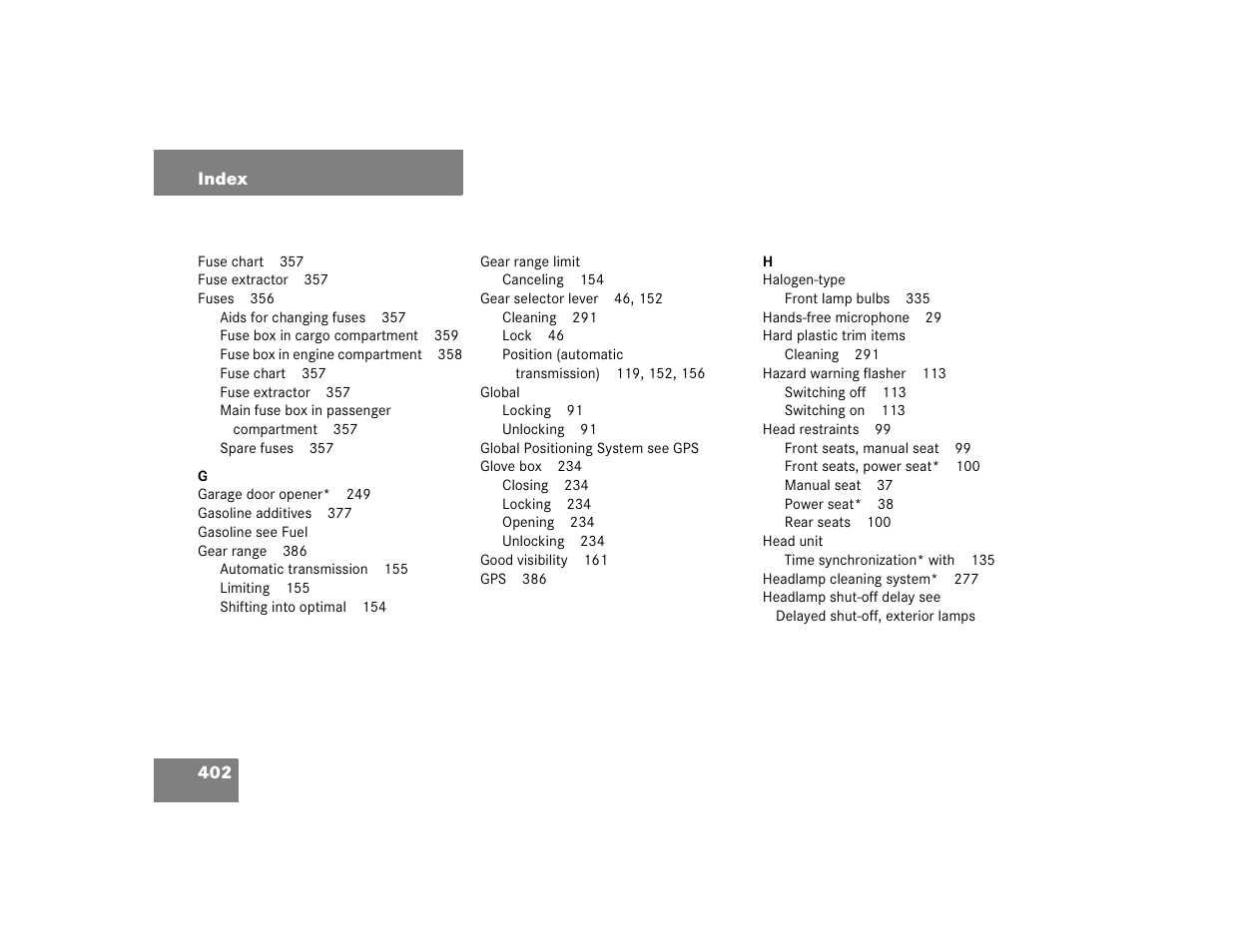 Mercedes-Benz 2005 C 240 4MATIC User Manual | Page 404 / 426