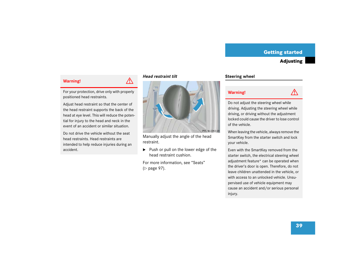 Mercedes-Benz 2005 C 240 4MATIC User Manual | Page 41 / 426