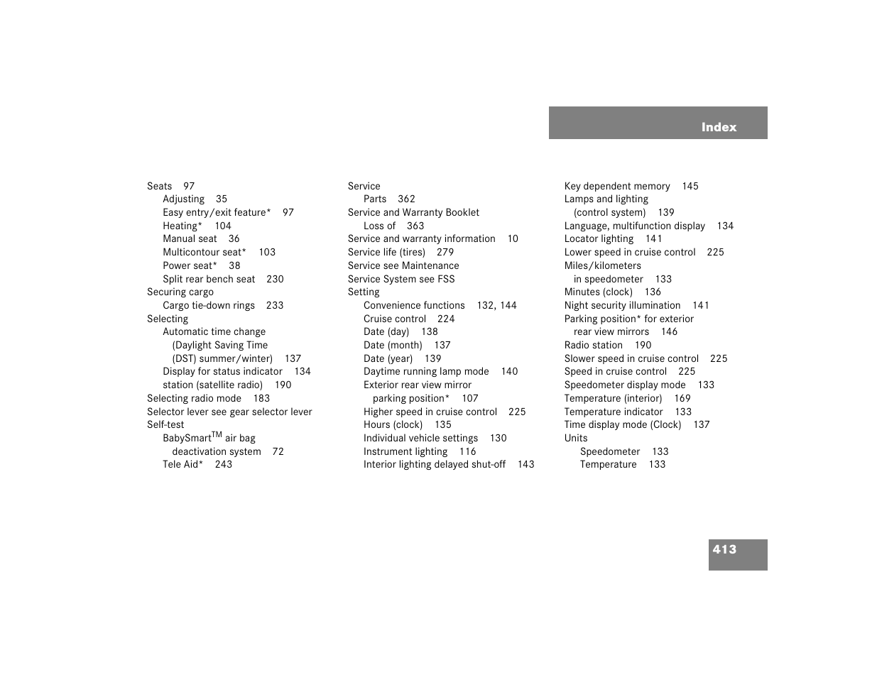 Mercedes-Benz 2005 C 240 4MATIC User Manual | Page 415 / 426