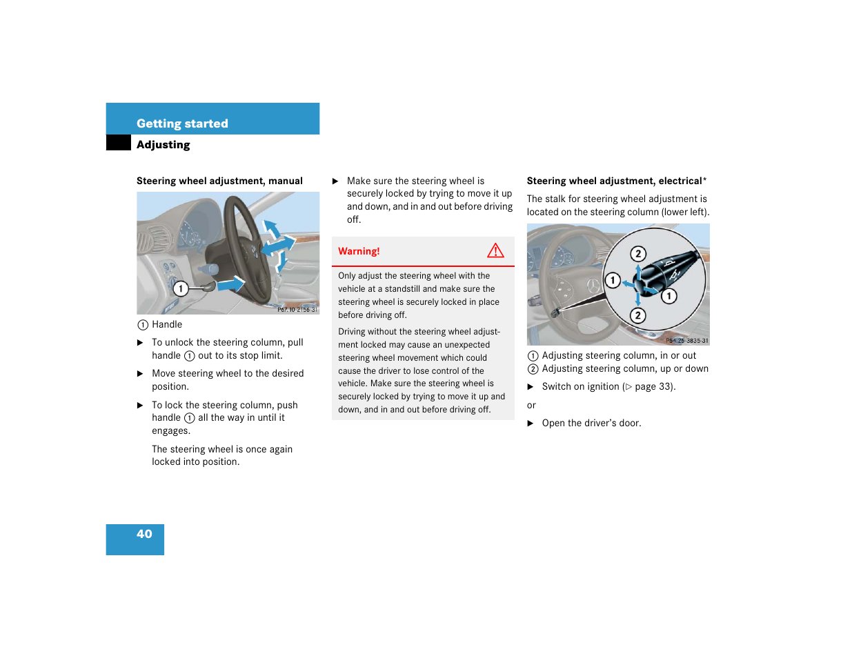 Mercedes-Benz 2005 C 240 4MATIC User Manual | Page 42 / 426