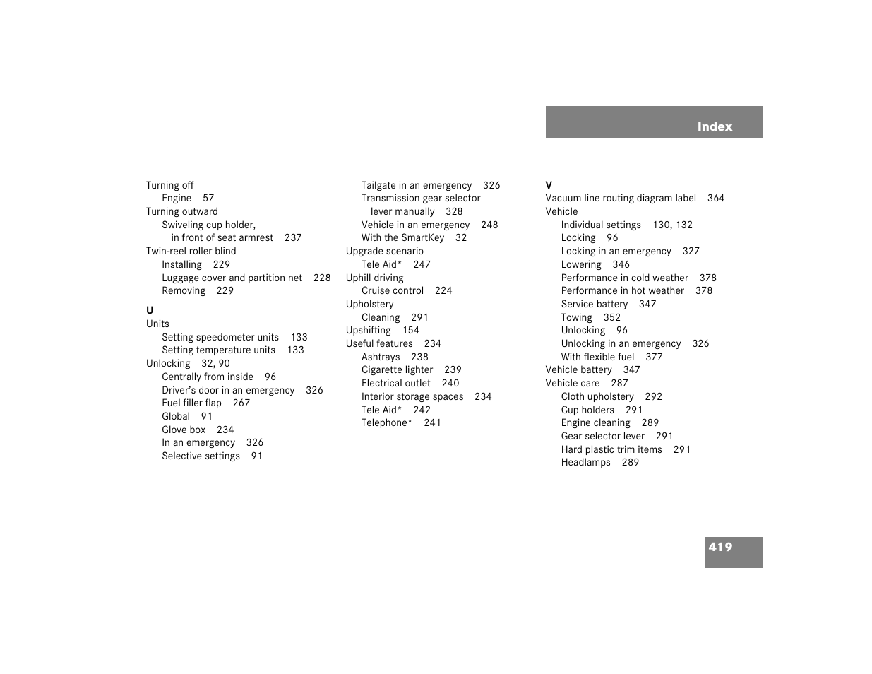 Mercedes-Benz 2005 C 240 4MATIC User Manual | Page 421 / 426