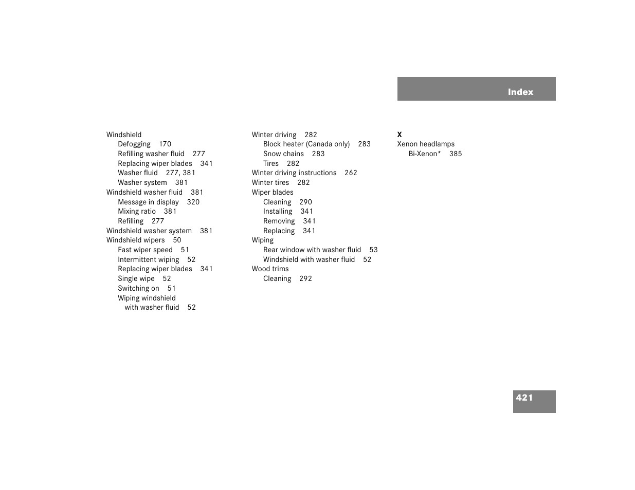 Mercedes-Benz 2005 C 240 4MATIC User Manual | Page 423 / 426