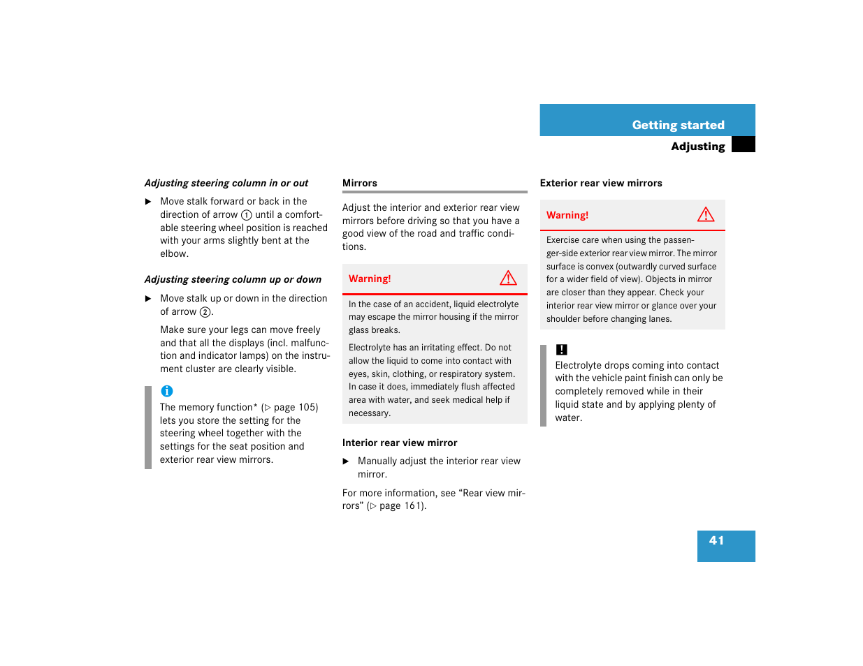 Mercedes-Benz 2005 C 240 4MATIC User Manual | Page 43 / 426