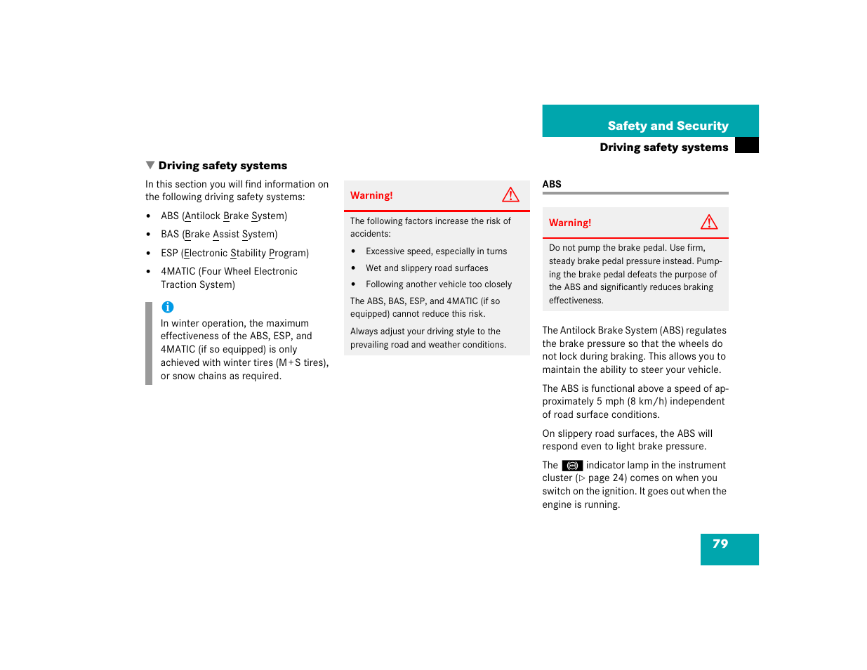 Mercedes-Benz 2005 C 240 4MATIC User Manual | Page 81 / 426