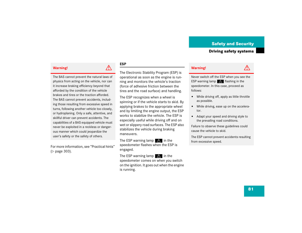 Mercedes-Benz 2005 C 240 4MATIC User Manual | Page 83 / 426