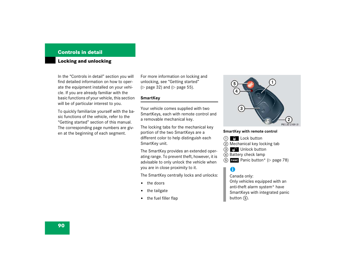 Mercedes-Benz 2005 C 240 4MATIC User Manual | Page 92 / 426