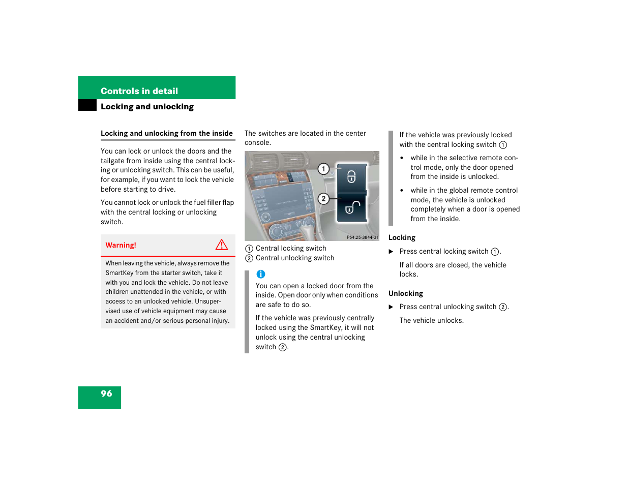 Mercedes-Benz 2005 C 240 4MATIC User Manual | Page 98 / 426