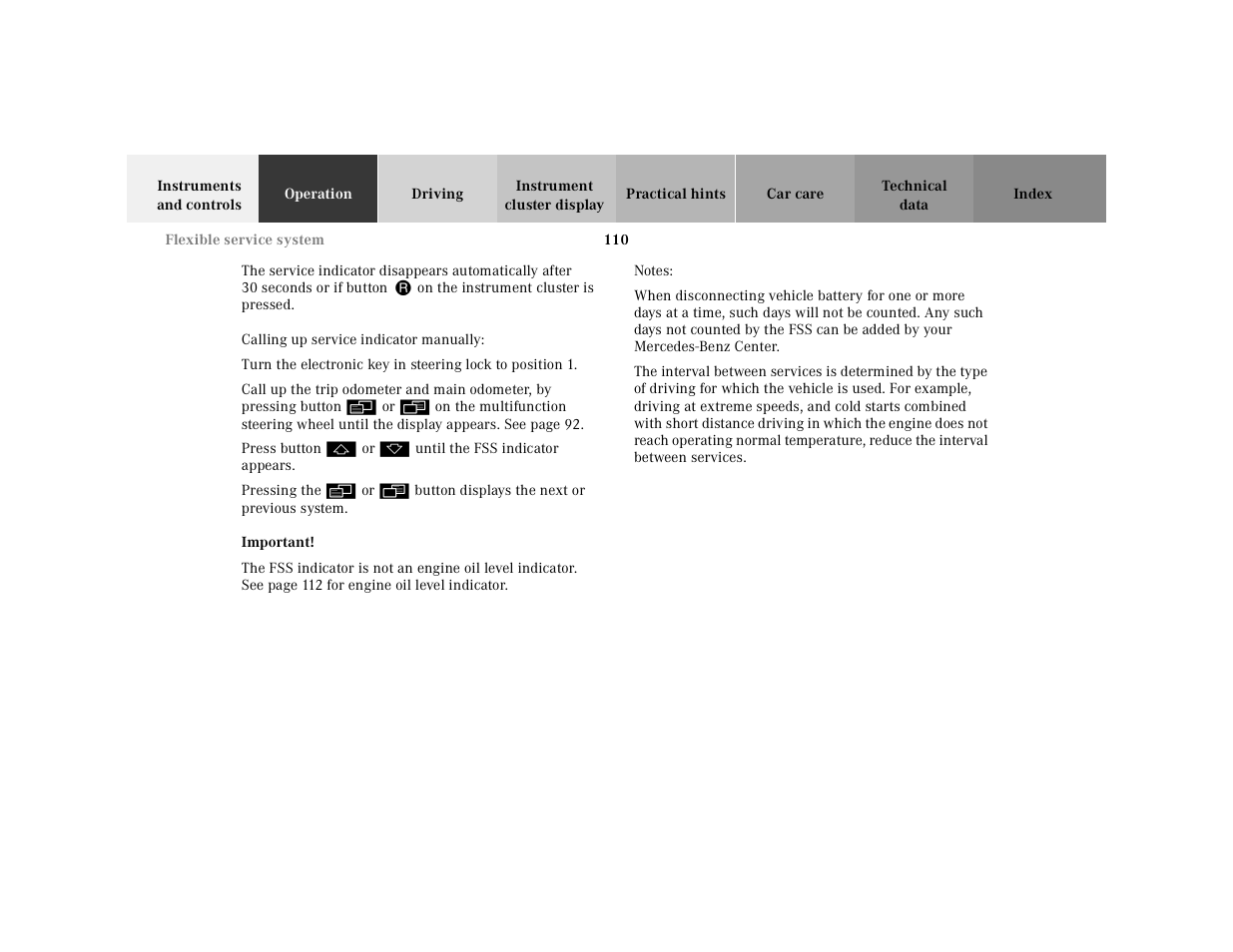 Mercedes-Benz 2001 CLK-Class Cabriolet User Manual | Page 113 / 341