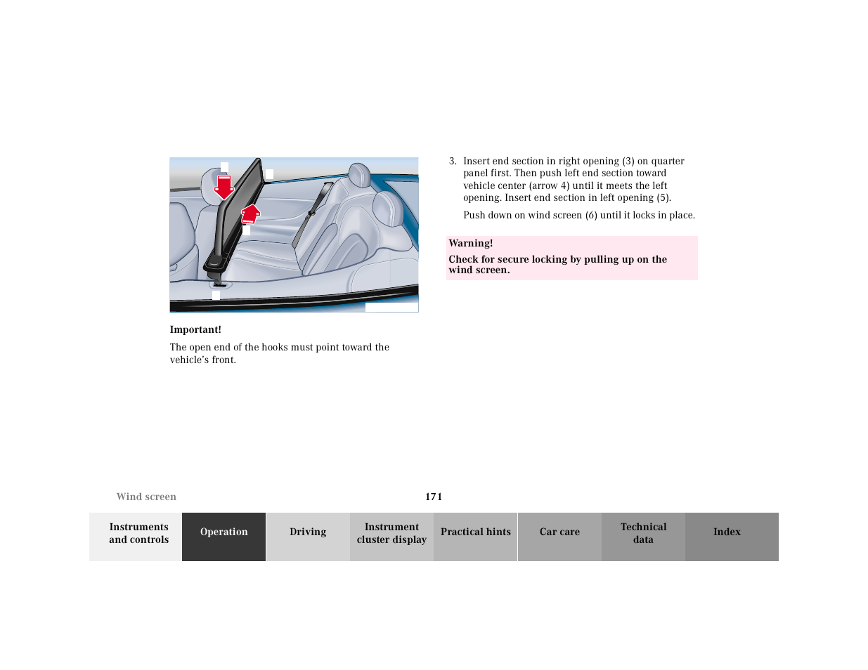 Mercedes-Benz 2001 CLK-Class Cabriolet User Manual | Page 174 / 341