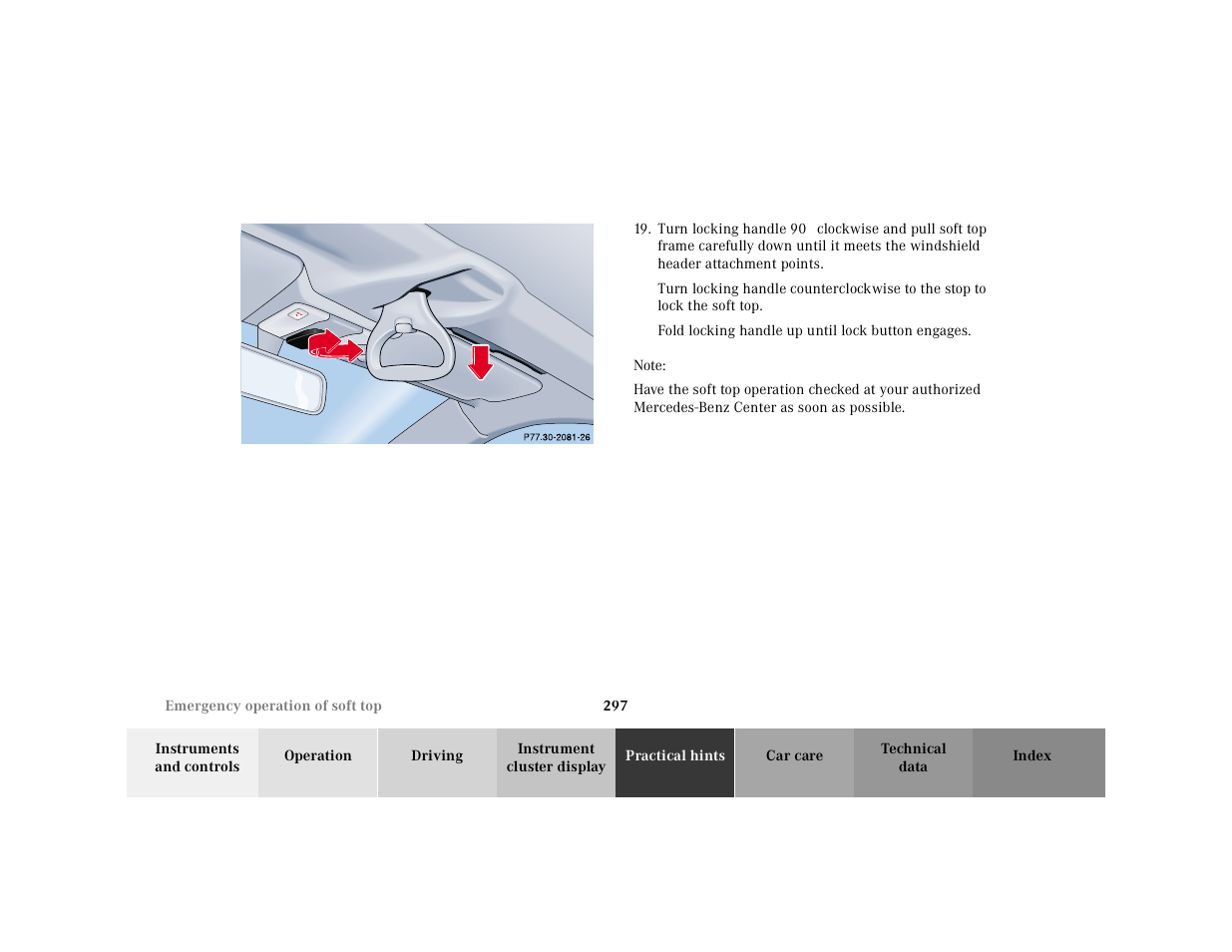 Mercedes-Benz 2001 CLK-Class Cabriolet User Manual | Page 300 / 341