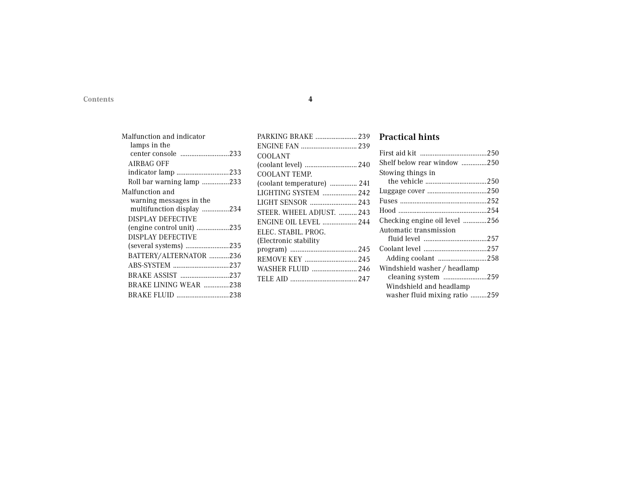 Mercedes-Benz 2001 CLK-Class Cabriolet User Manual | Page 7 / 341