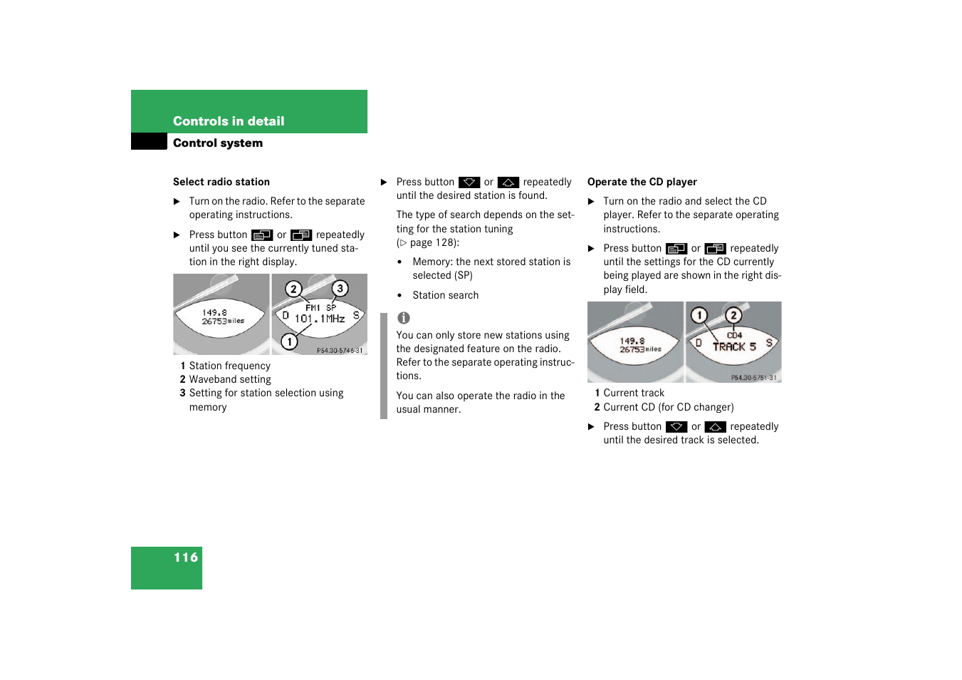 Mercedes-Benz 2003 SL 55 AMG User Manual | Page 116 / 376