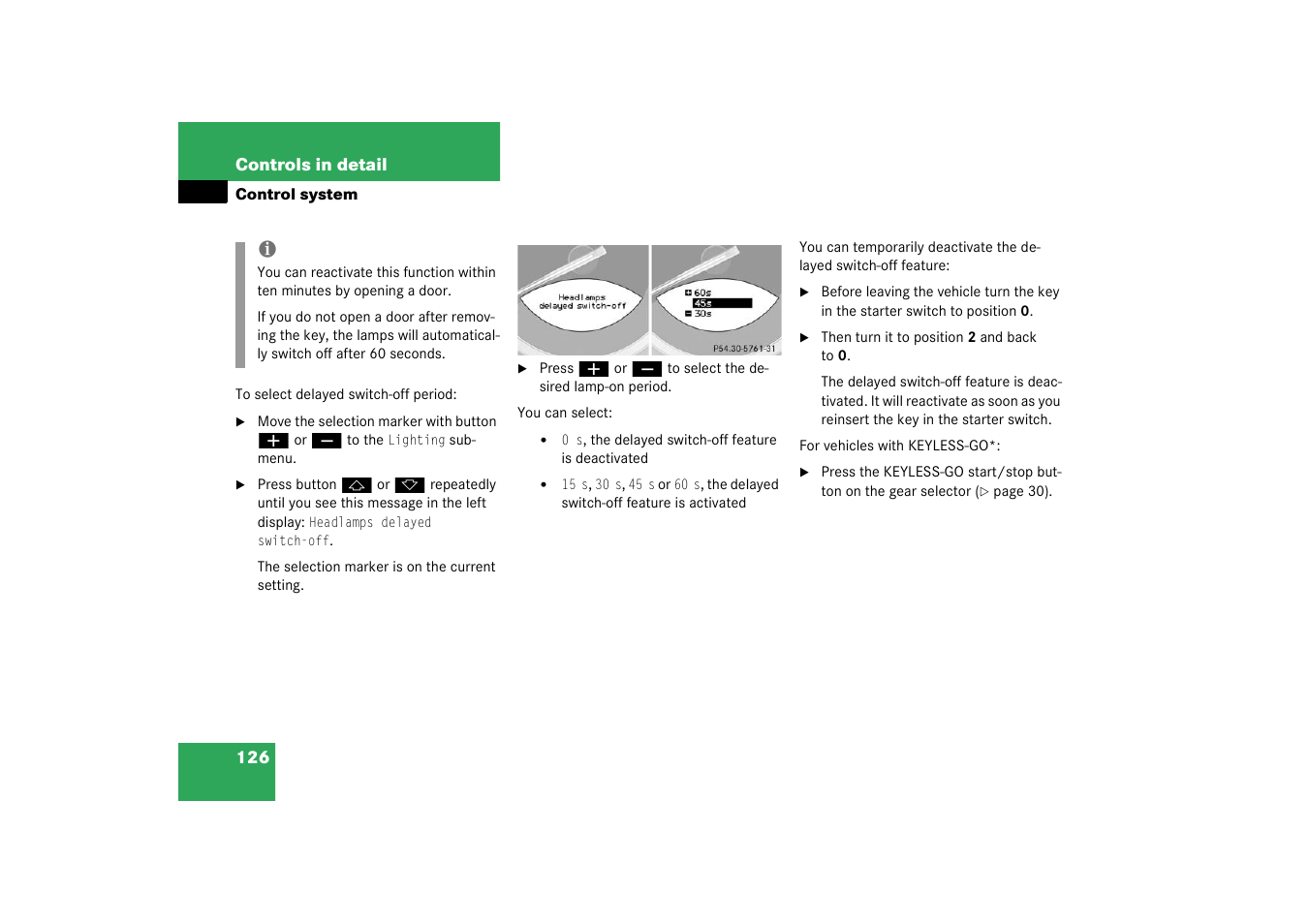 Mercedes-Benz 2003 SL 55 AMG User Manual | Page 126 / 376