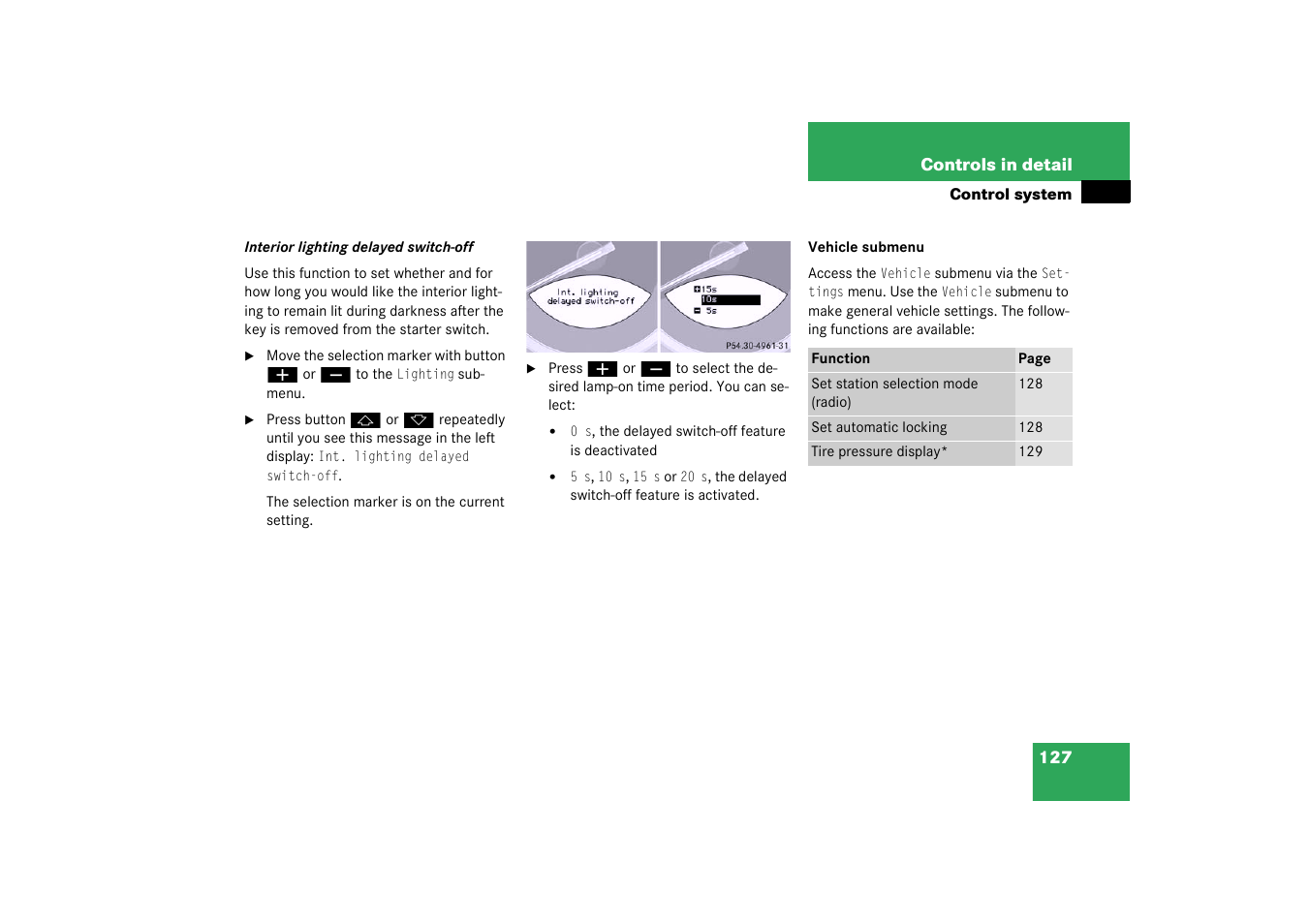 Mercedes-Benz 2003 SL 55 AMG User Manual | Page 127 / 376