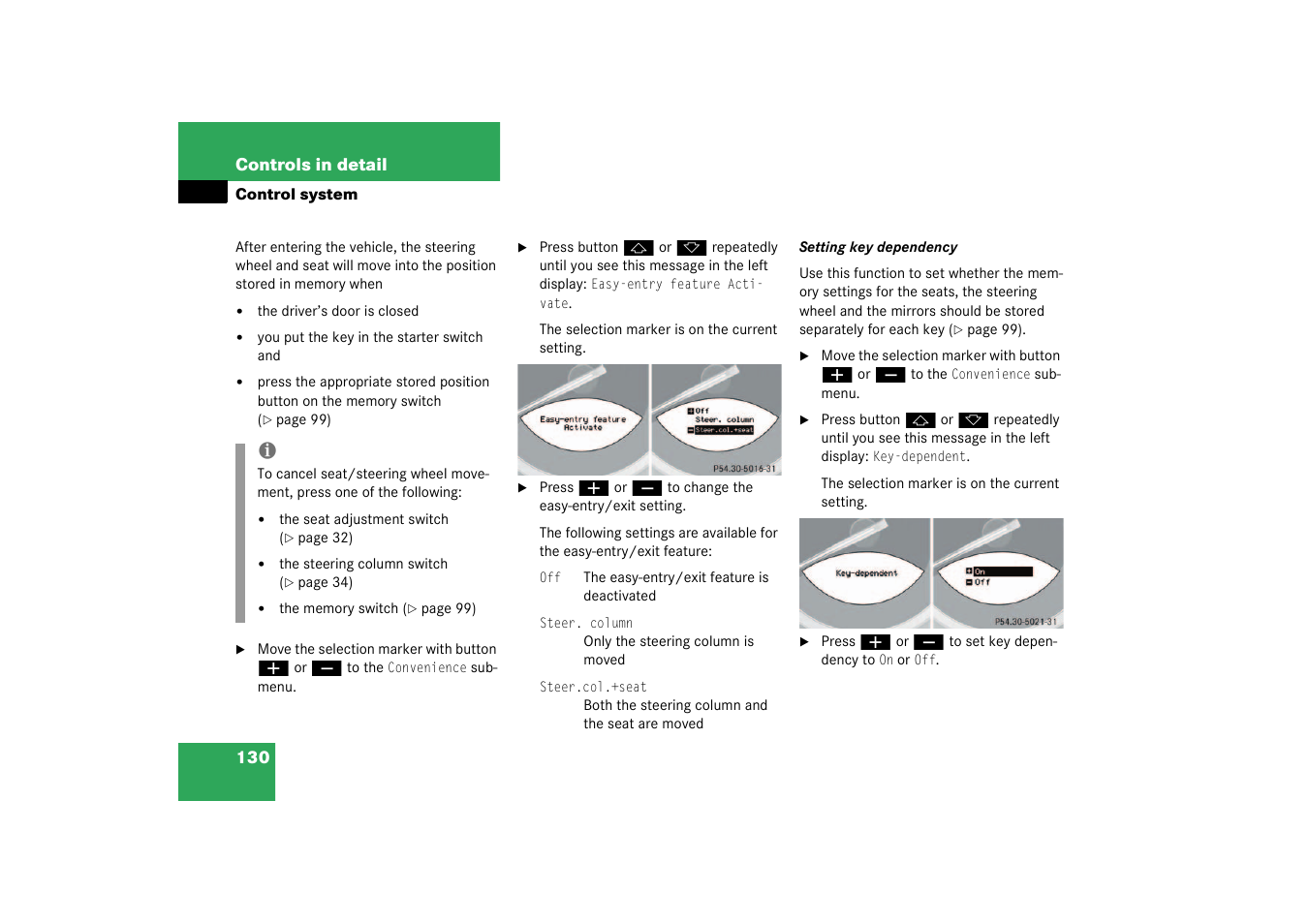 Mercedes-Benz 2003 SL 55 AMG User Manual | Page 130 / 376