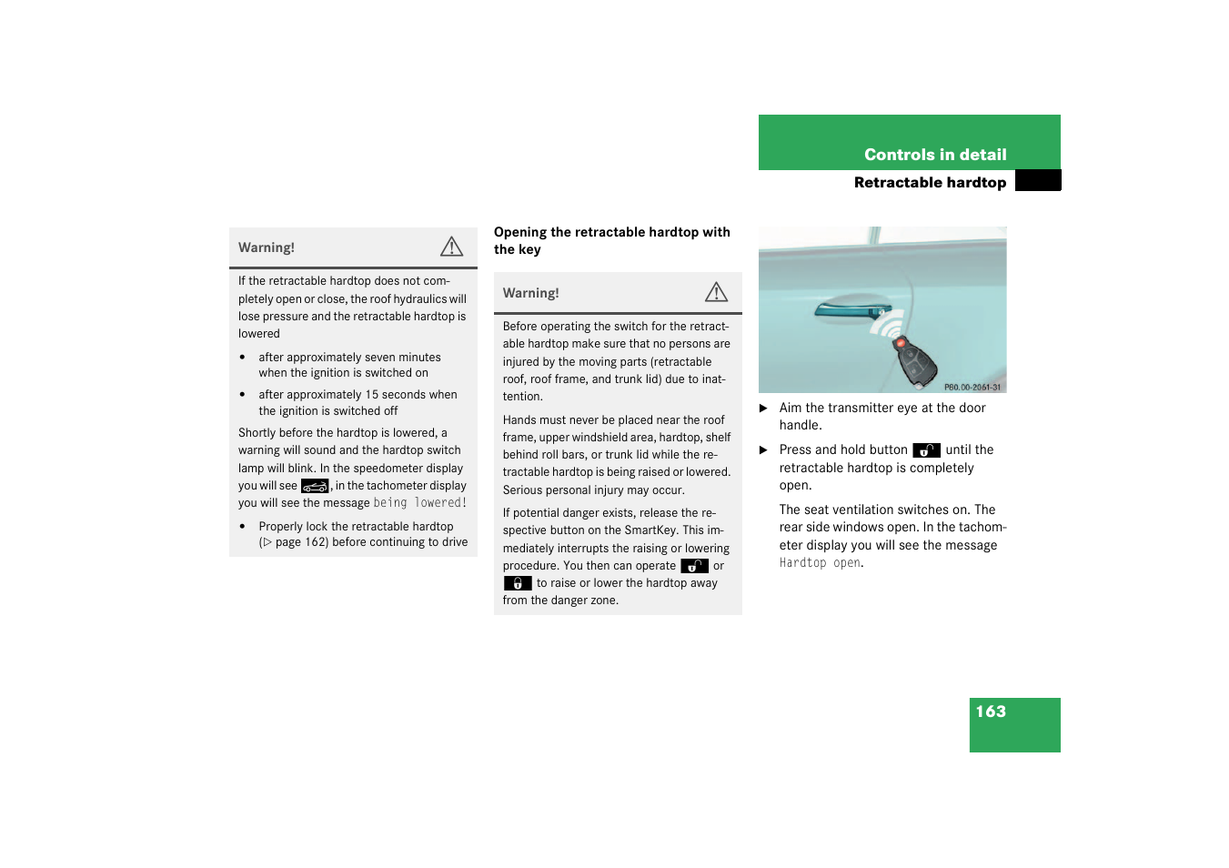 Mercedes-Benz 2003 SL 55 AMG User Manual | Page 163 / 376