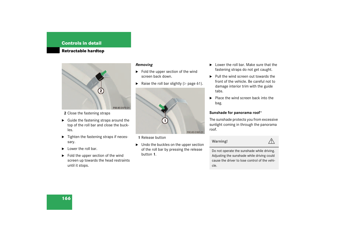 Mercedes-Benz 2003 SL 55 AMG User Manual | Page 166 / 376