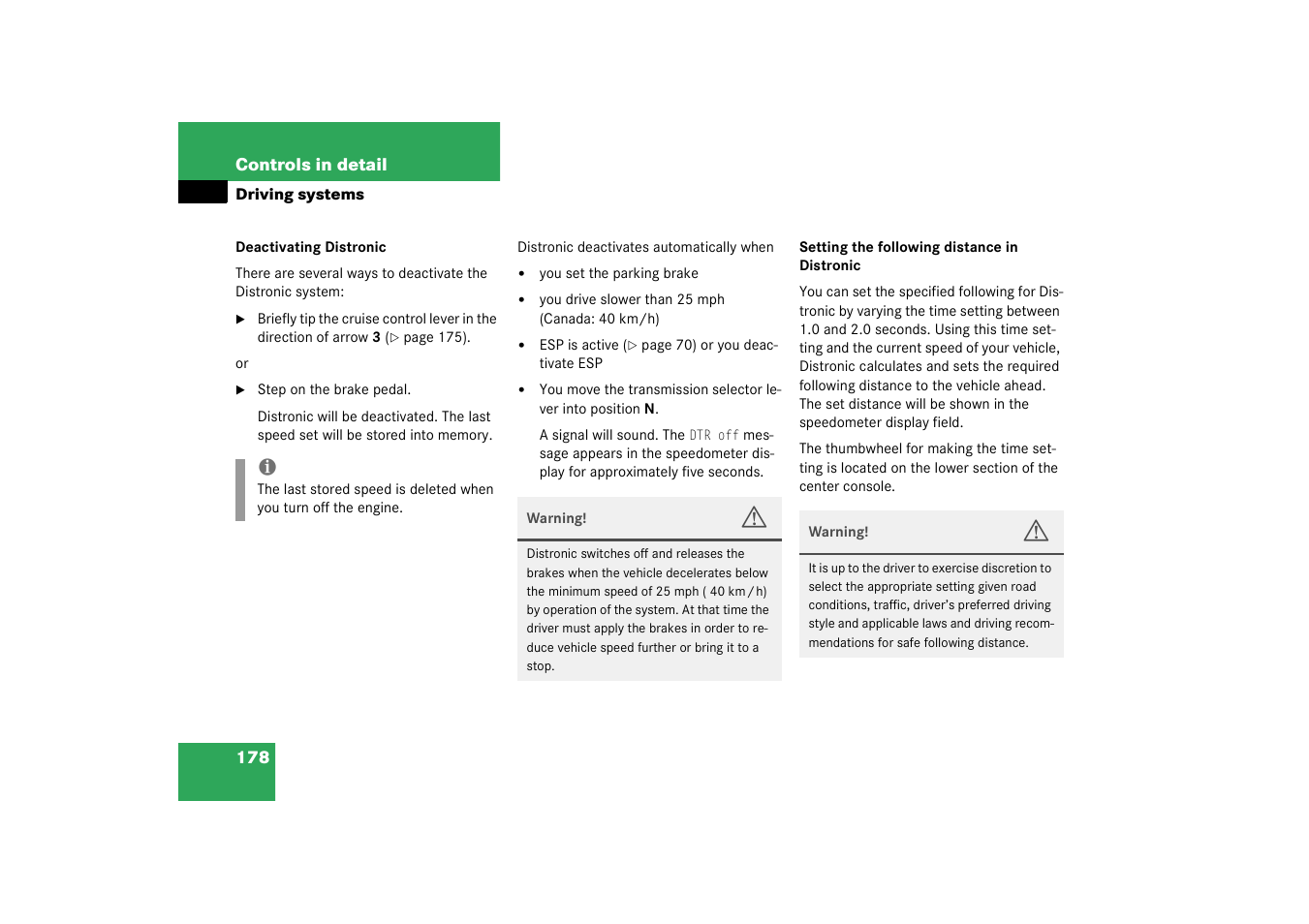 Mercedes-Benz 2003 SL 55 AMG User Manual | Page 178 / 376