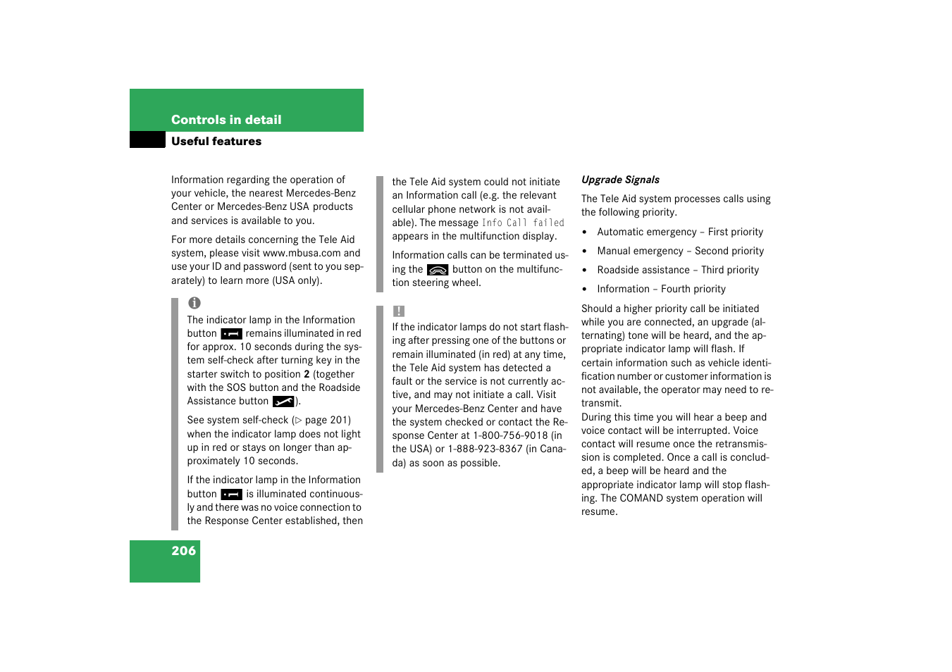 Mercedes-Benz 2003 SL 55 AMG User Manual | Page 206 / 376