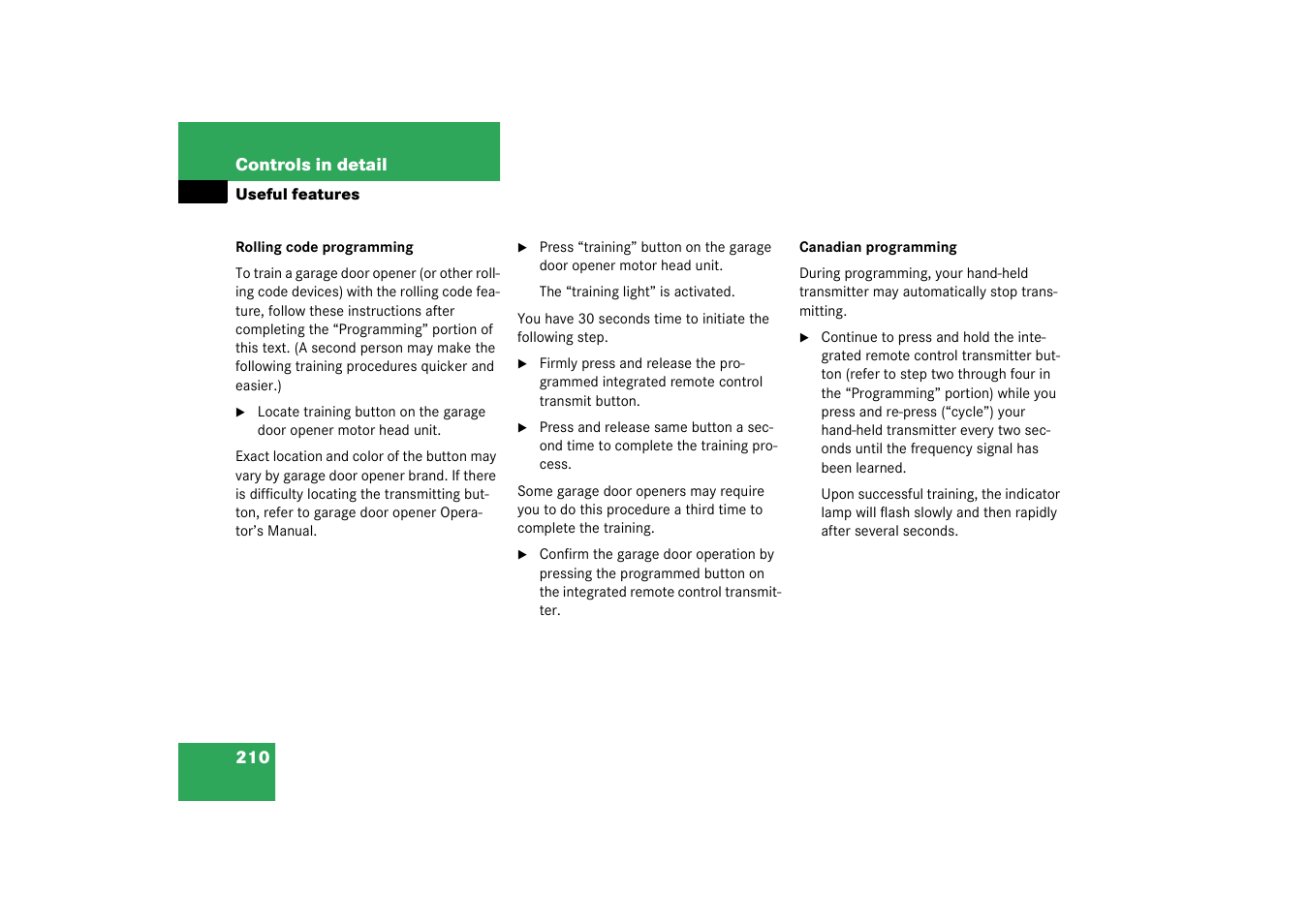 Mercedes-Benz 2003 SL 55 AMG User Manual | Page 210 / 376