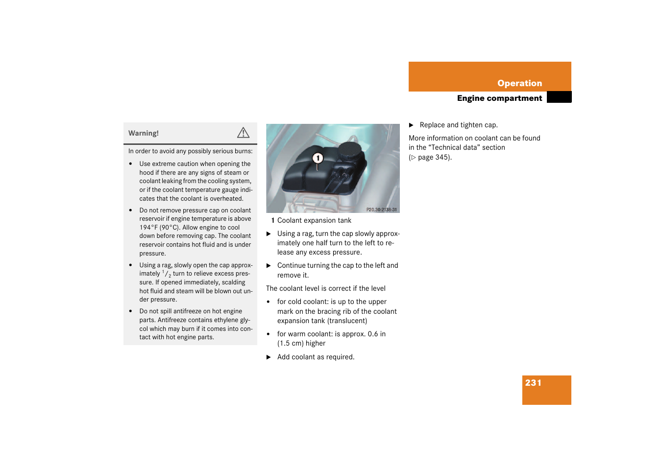 Mercedes-Benz 2003 SL 55 AMG User Manual | Page 231 / 376