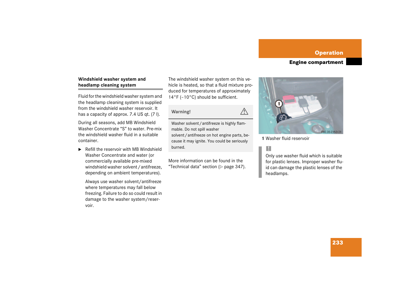 Mercedes-Benz 2003 SL 55 AMG User Manual | Page 233 / 376