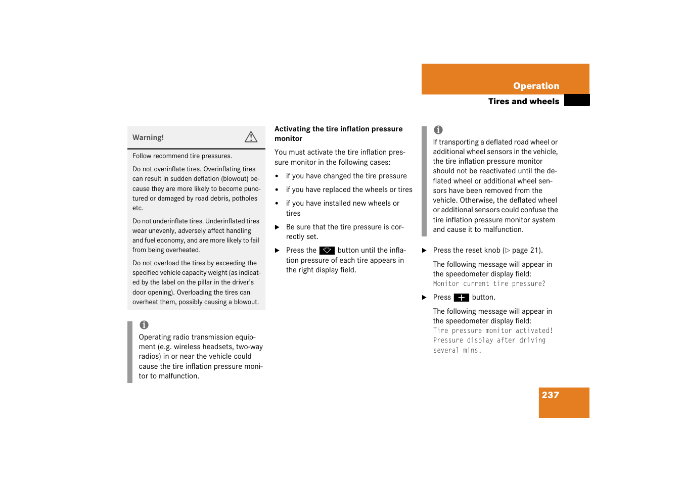 Mercedes-Benz 2003 SL 55 AMG User Manual | Page 237 / 376