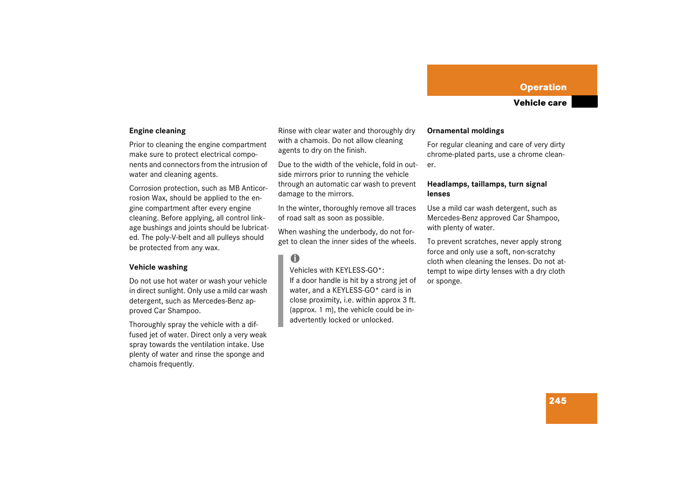Mercedes-Benz 2003 SL 55 AMG User Manual | Page 245 / 376