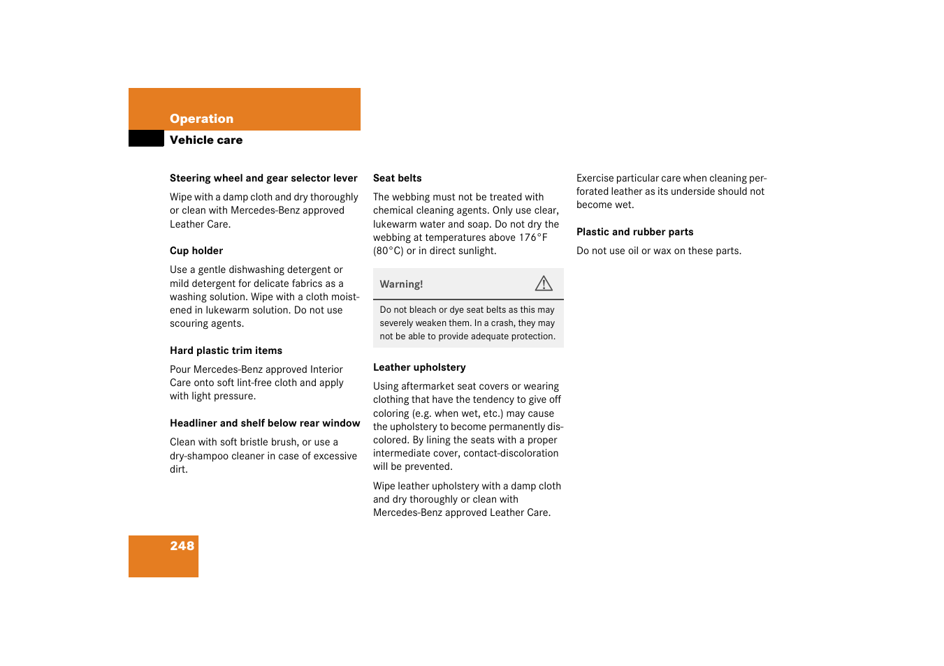 Mercedes-Benz 2003 SL 55 AMG User Manual | Page 248 / 376