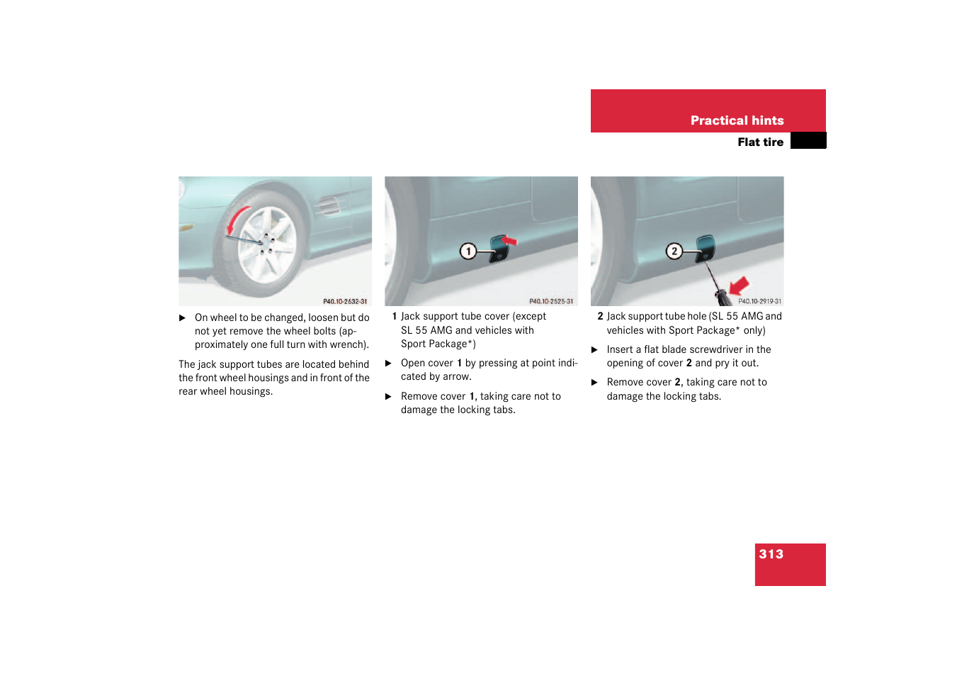 Mercedes-Benz 2003 SL 55 AMG User Manual | Page 313 / 376