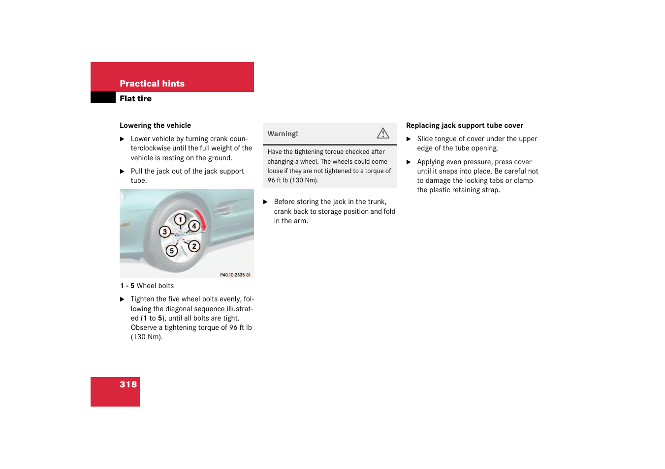 Mercedes-Benz 2003 SL 55 AMG User Manual | Page 318 / 376