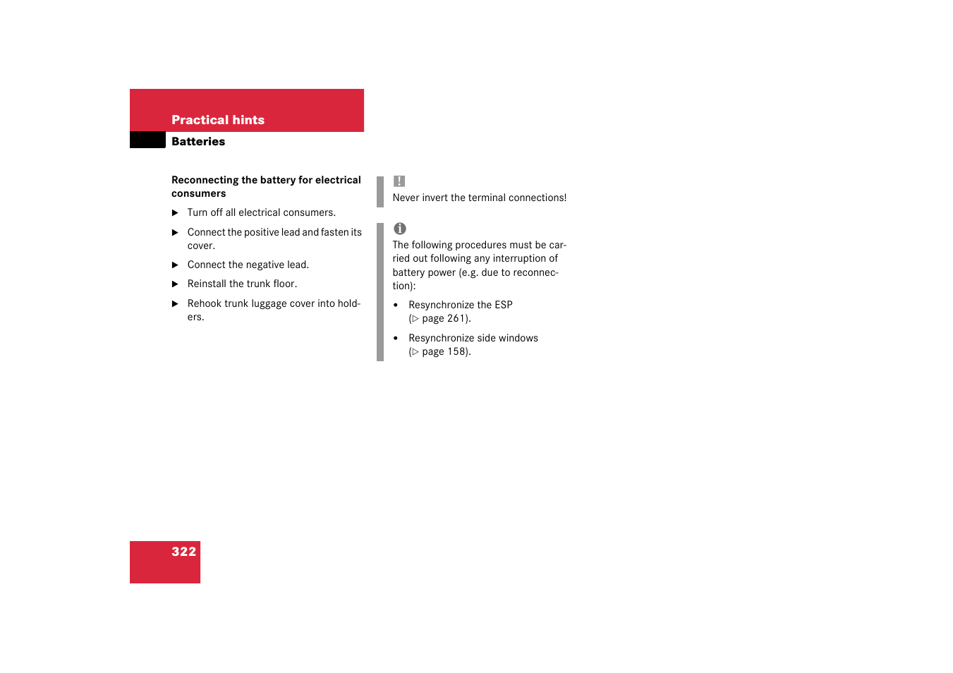 Mercedes-Benz 2003 SL 55 AMG User Manual | Page 322 / 376