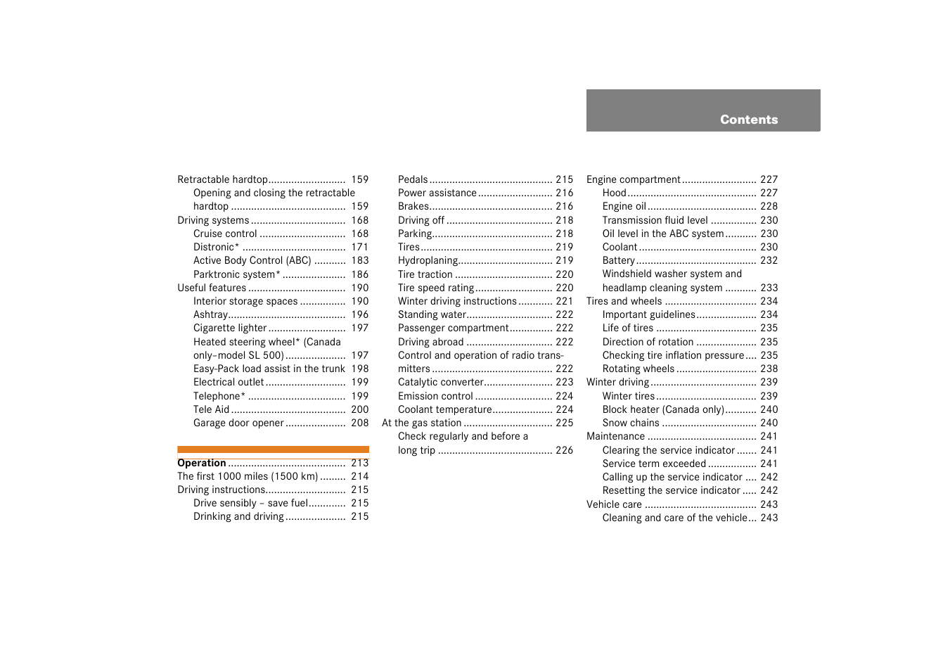 Mercedes-Benz 2003 SL 55 AMG User Manual | Page 5 / 376