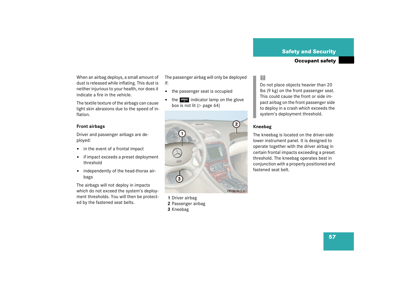 Mercedes-Benz 2003 SL 55 AMG User Manual | Page 57 / 376