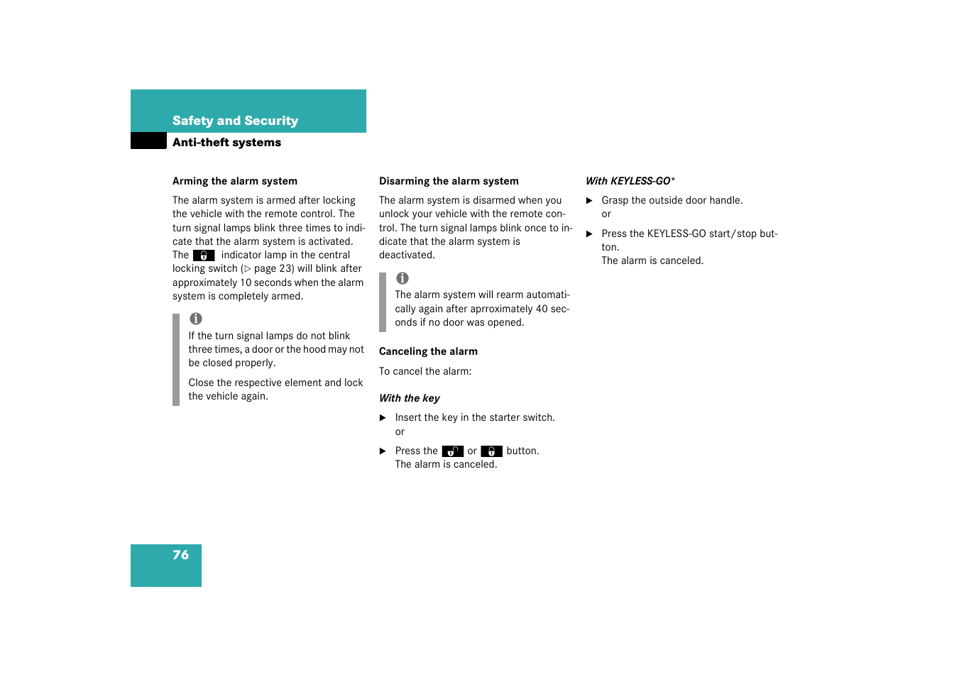 Mercedes-Benz 2003 SL 55 AMG User Manual | Page 76 / 376