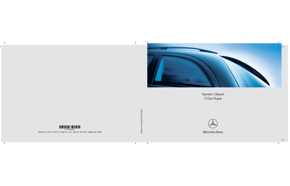 Mercedes-Benz 2005 E 320 User Manual | 491 pages