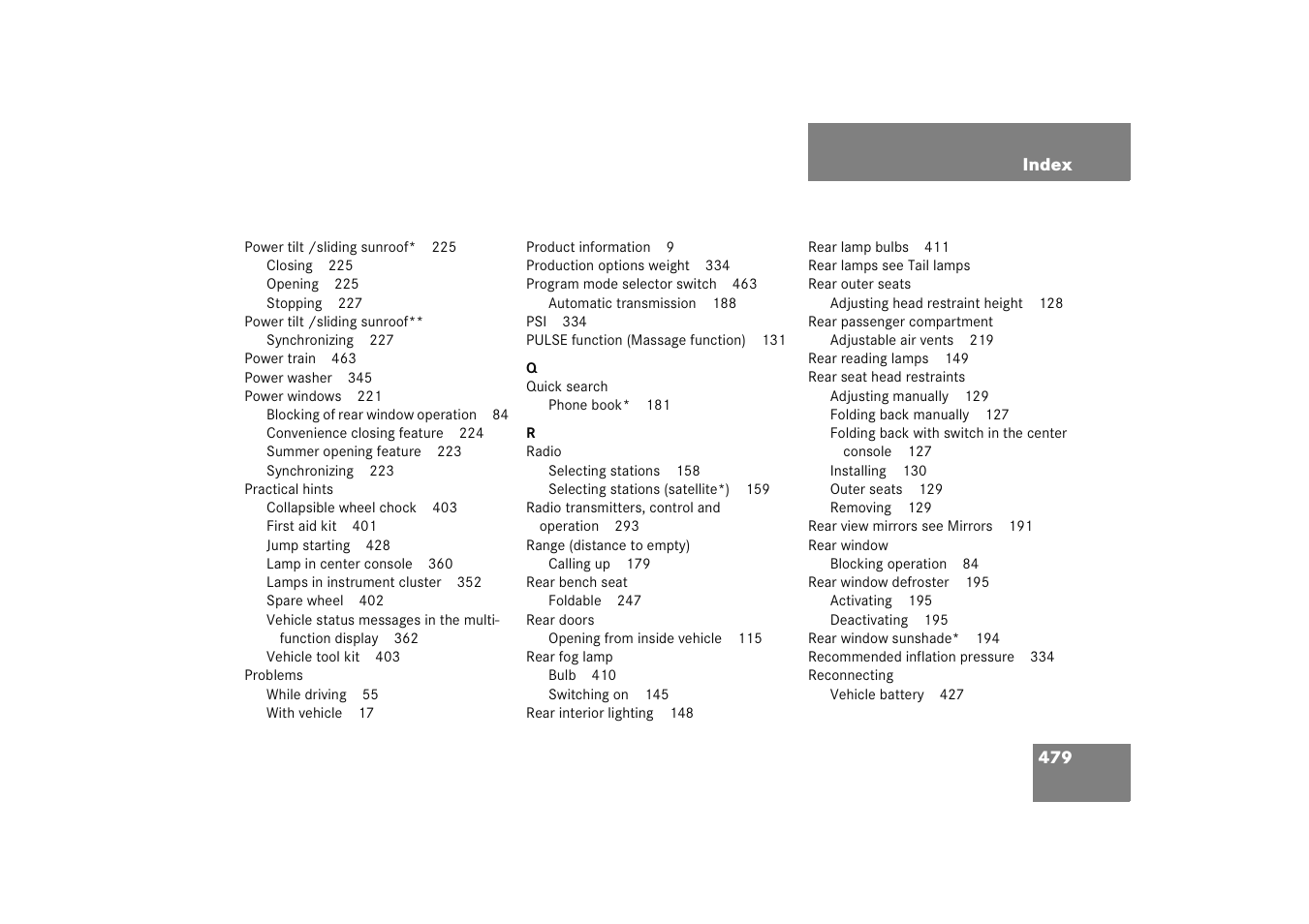 Mercedes-Benz 2005 E 320 User Manual | Page 480 / 491