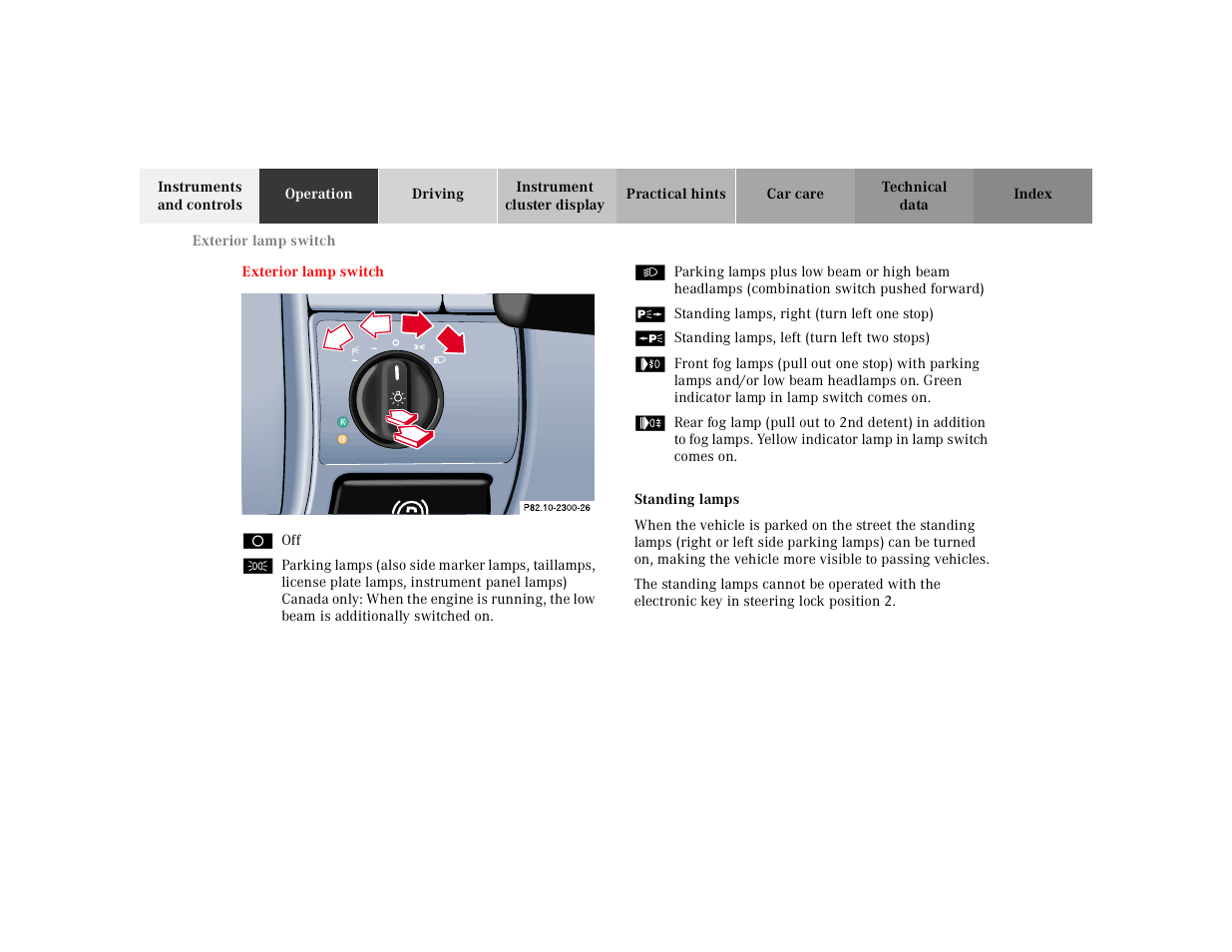Mercedes-Benz 2000 CLK 320 User Manual | Page 112 / 323